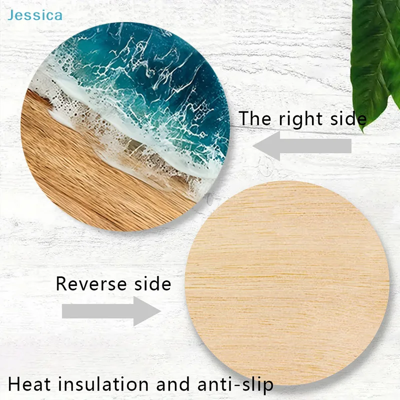 ♥Ocean Wave & Wood Grain Coast - Coffee Tea Sugar Set recension och pris