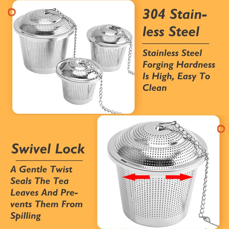 304Stainless Steel Tea Filter  - Tea Strainer Mesh recension och pris