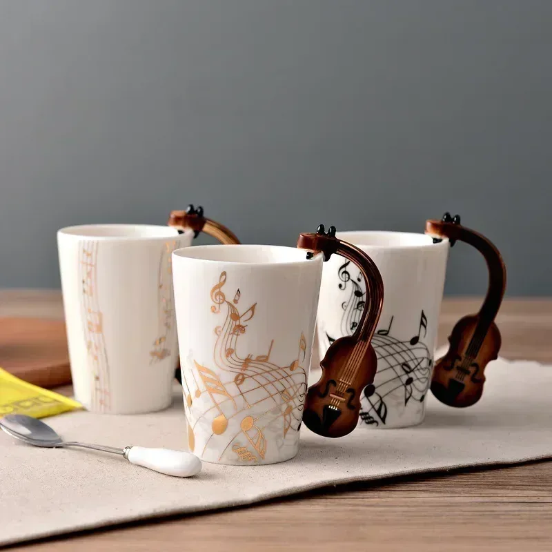 Novelty Music Note Cup Ceramic - Lemon Tea Coffee recension och pris