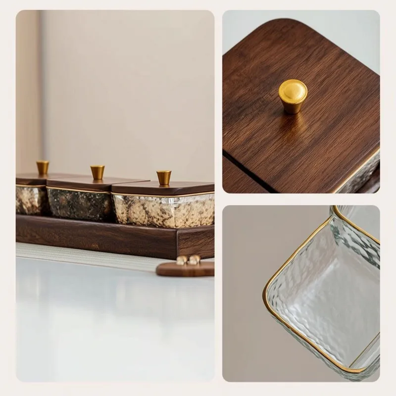Wood Snack Tray with Bowls Ele - Coffee Tea Break recension och pris