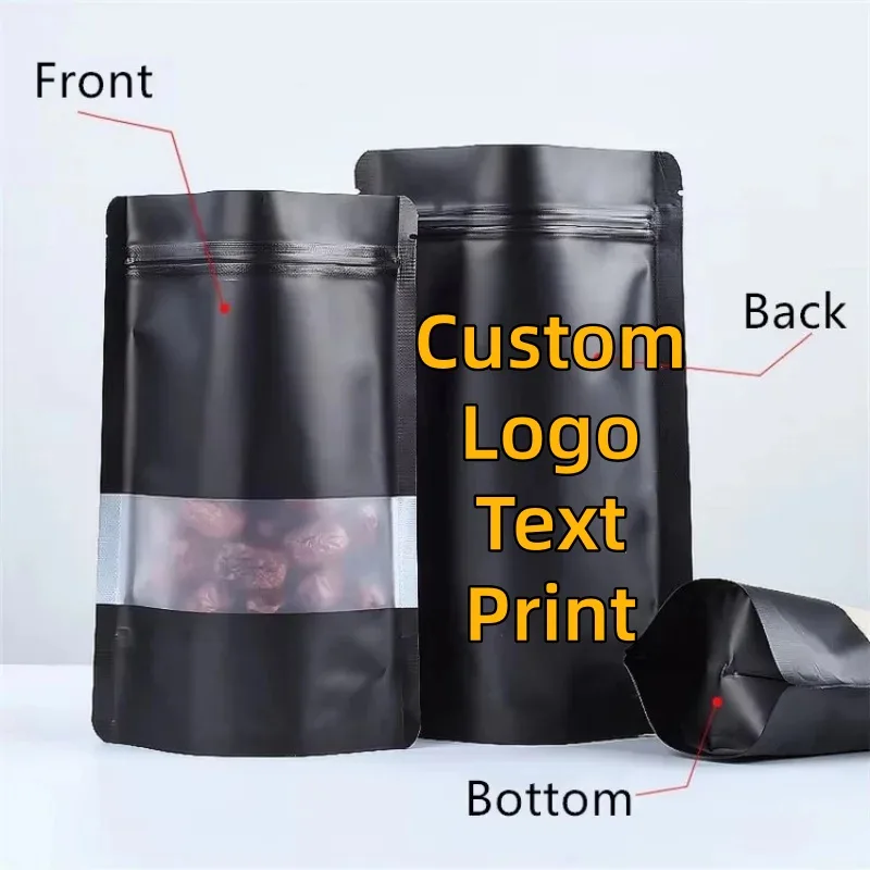 100PCS Stand-up Matte Black Al - Coffee Tea House recension och pris
