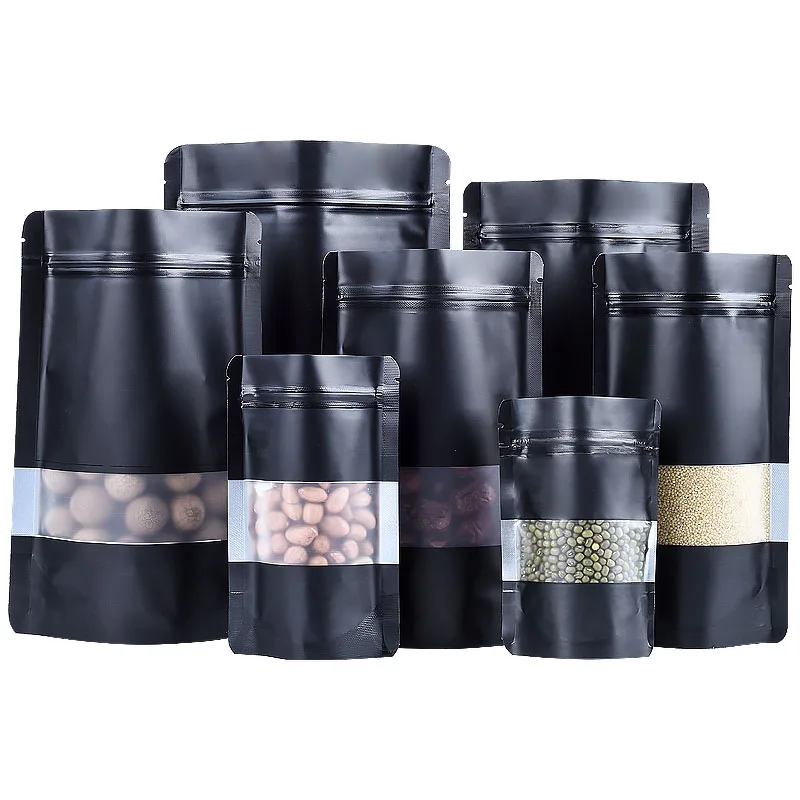 100PCS Stand-up Matte Black Al - Coffee Tea House recension och pris