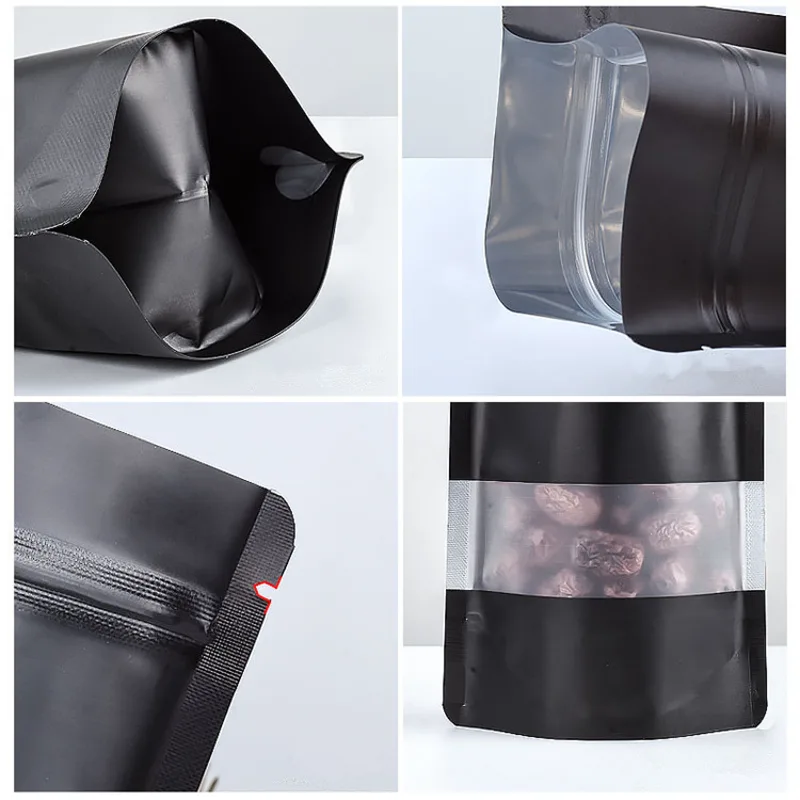 100PCS Stand-up Matte Black Al - Coffee Tea House recension och pris