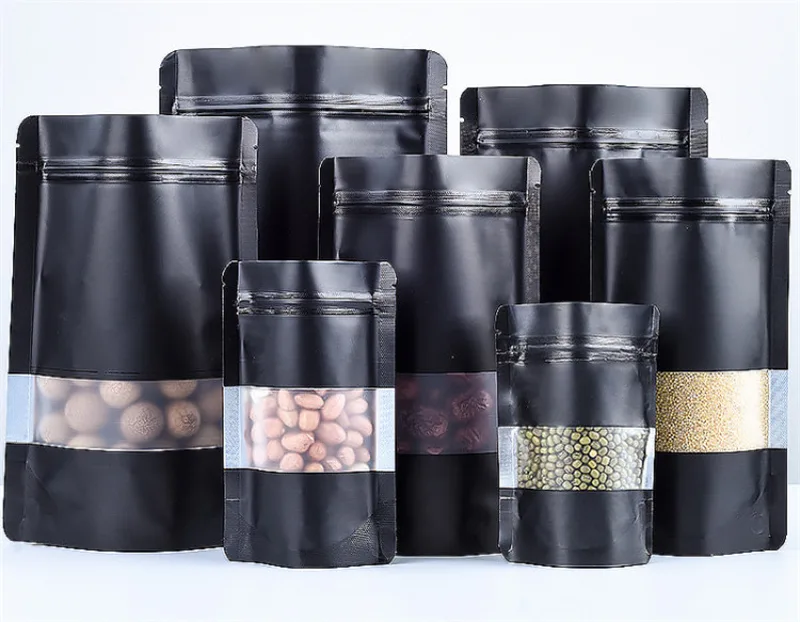 100PCS Stand-up Matte Black Al - Coffee Tea House recension och pris