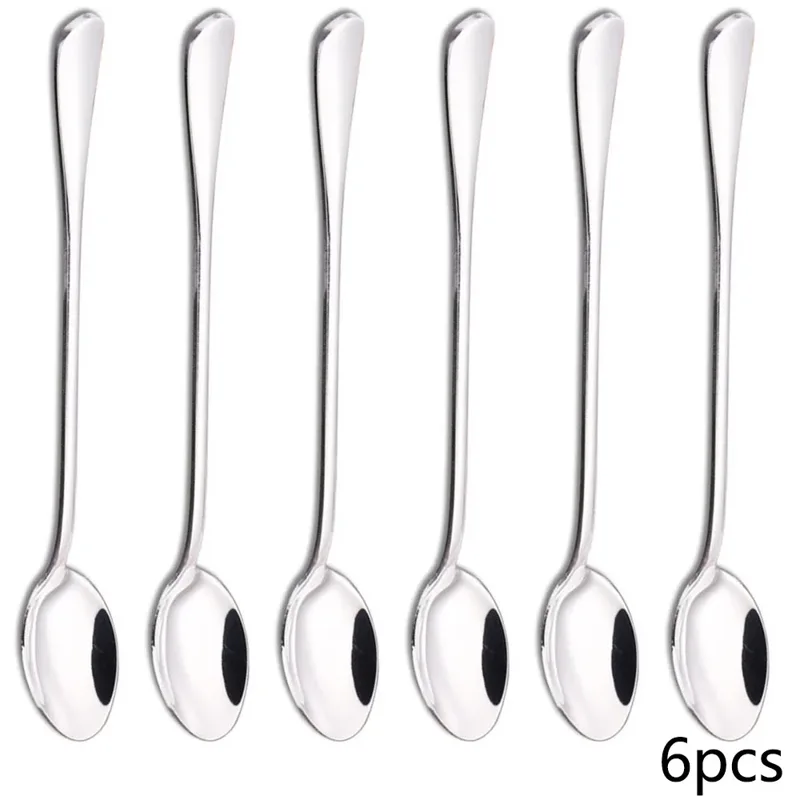 6PCS 20cm Long-handled spoon,  - Coffee & Tea Maker Machine recension och pris