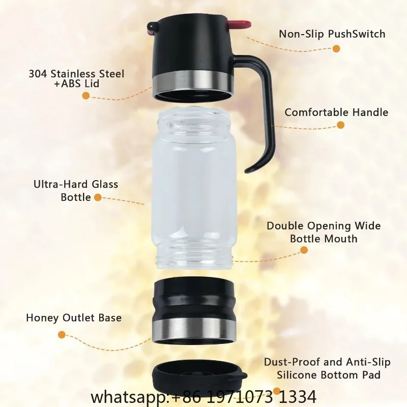 No-Drip Honey Dispenser with B - Coffee Tea Or recension och pris