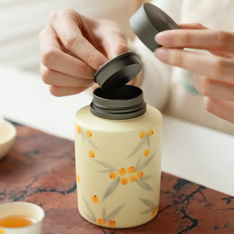 Hand-painted Loquat Pattern Ce - Coffee Tea House recension och pris