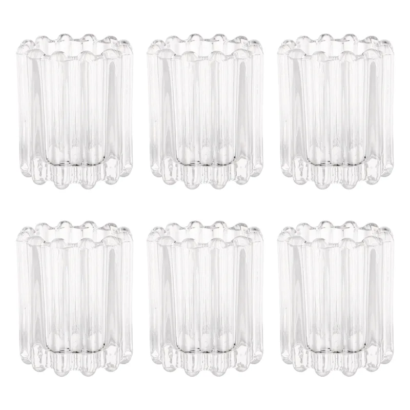 6Pcs European Style Glass Hold - Coffee Tea Holders recension och pris