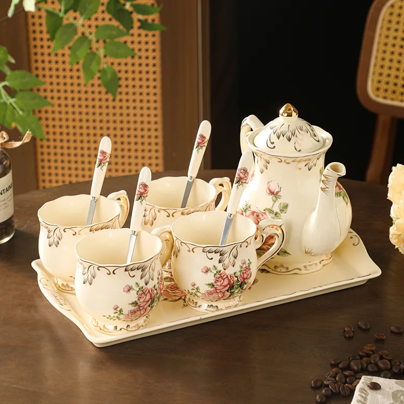 Beautiful Ceramic Cups with Fl - Coffee Tea Or recension och pris