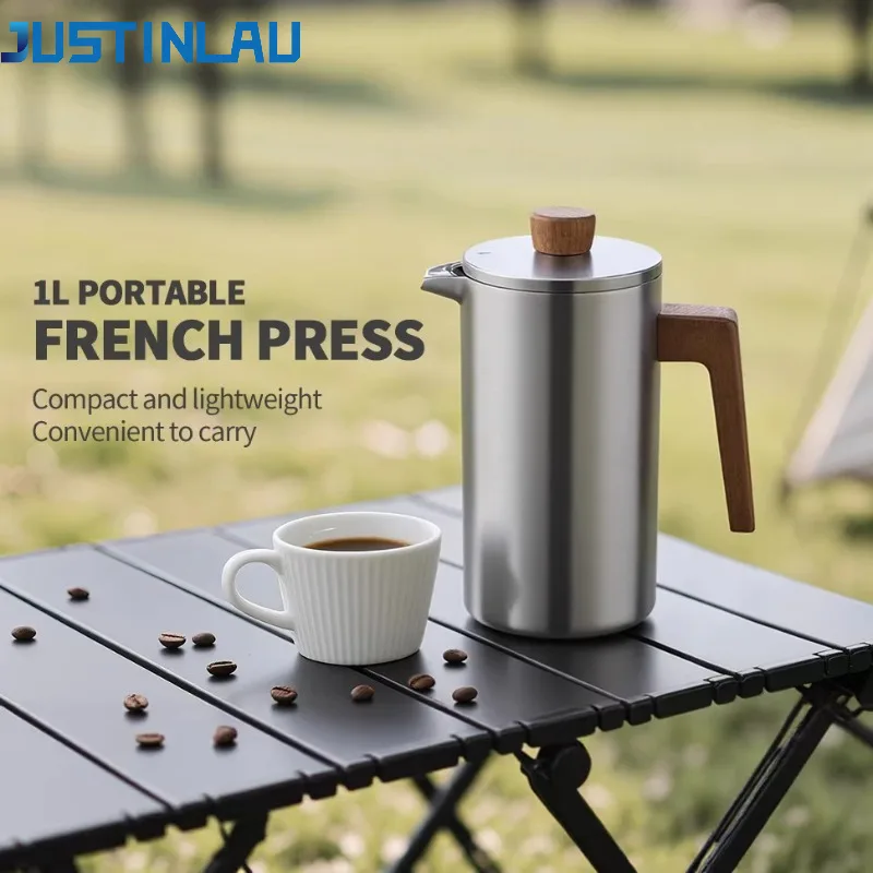 JUSTINLAU 1000ml Stainless Ste - Coffee Tea Maker recension och pris