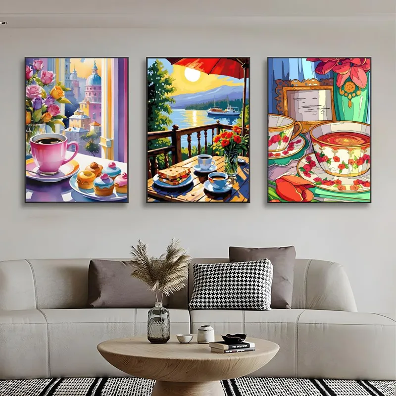 Sweet Cozy Delicate Art A-Afte - Coffee Tea Poster recension och pris