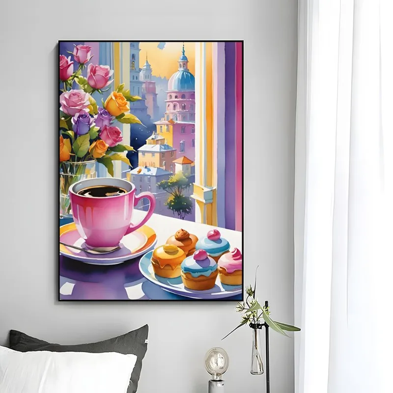 Sweet Cozy Delicate Art A-Afte - Coffee Tea Poster recension och pris