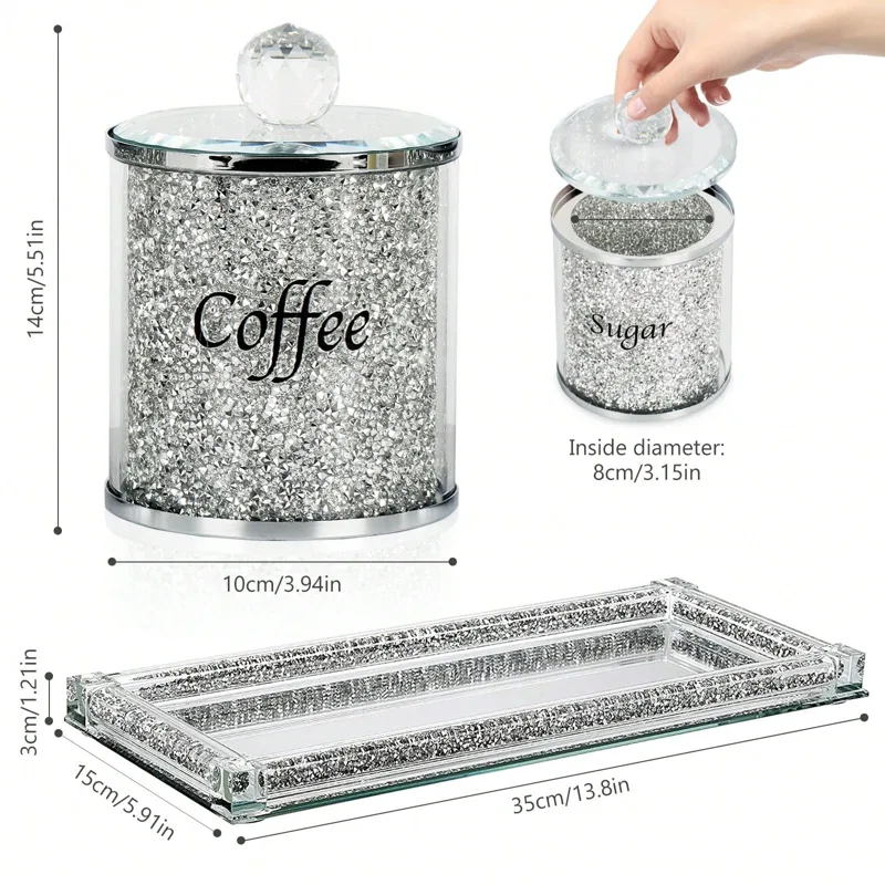 Coffee Sugar Tea Canister Set  - Coffee Tea Jars recension och pris
