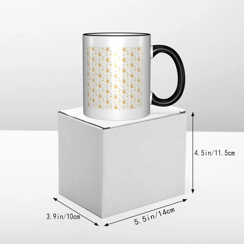 Cute Lemon Pattern Mug Funny C - Lemon Tea Coffee recension och pris