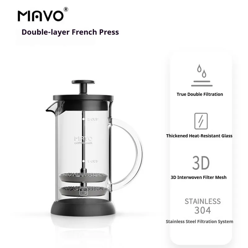 MAVO French Press Coffee Maker - Coffee Tea Maker recension och pris