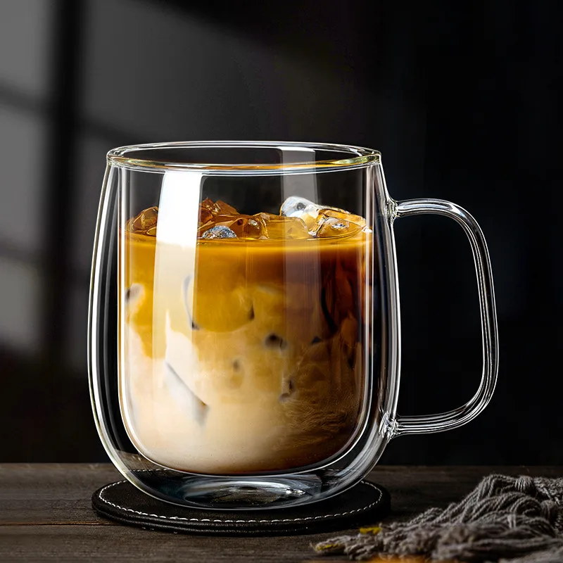 350ML Double Wall Glass Cup wi - Lemon Tea Coffee recension och pris