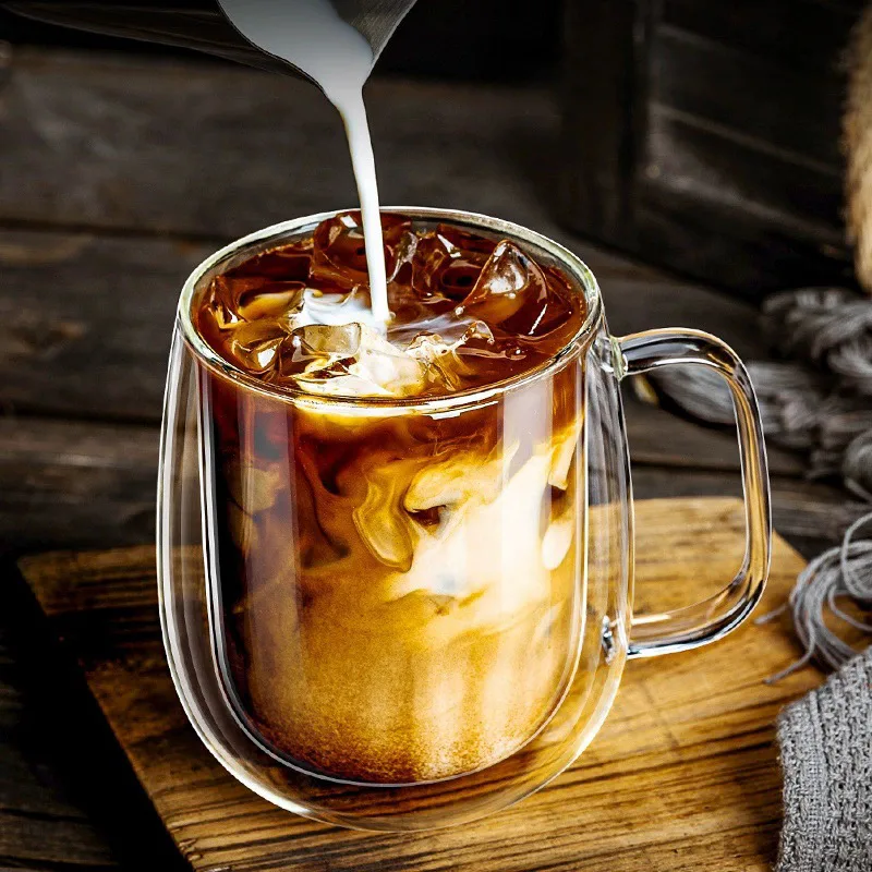 350ML Double Wall Glass Cup wi - Lemon Tea Coffee recension och pris