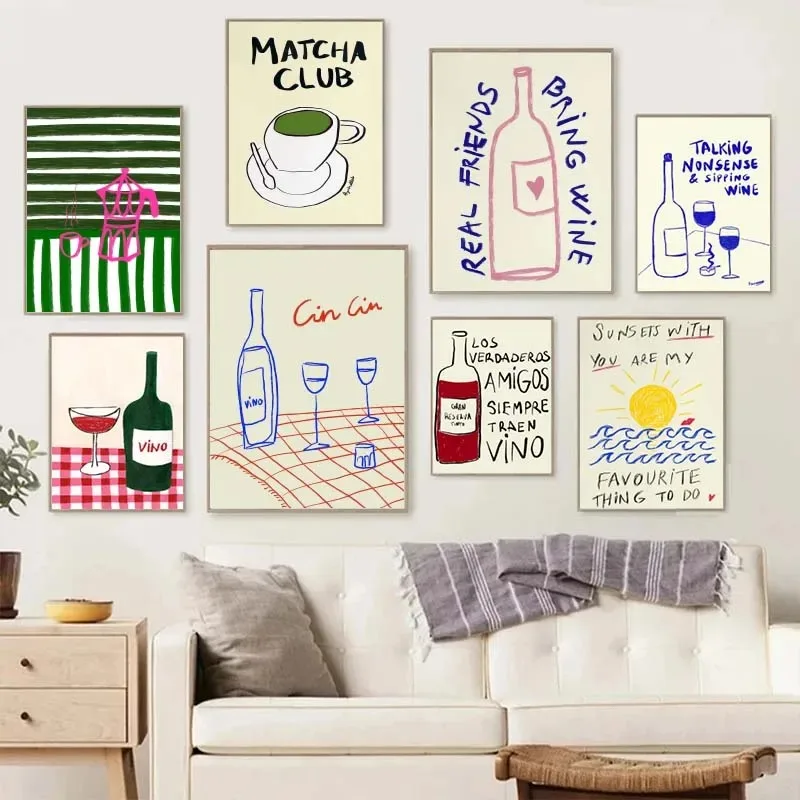 1PC frameless decorative art p - Coffee Tea Poster recension och pris