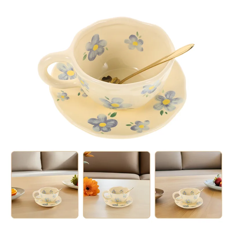 1Set Creative Ceramic Coffee C - Coffee Tea Break recension och pris