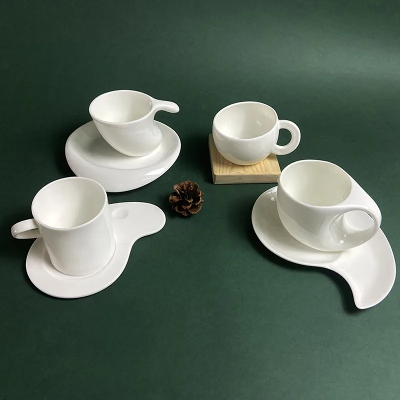 1Set Ceramic Coffee Cup Saucer - Coffee Tea Set recension och pris