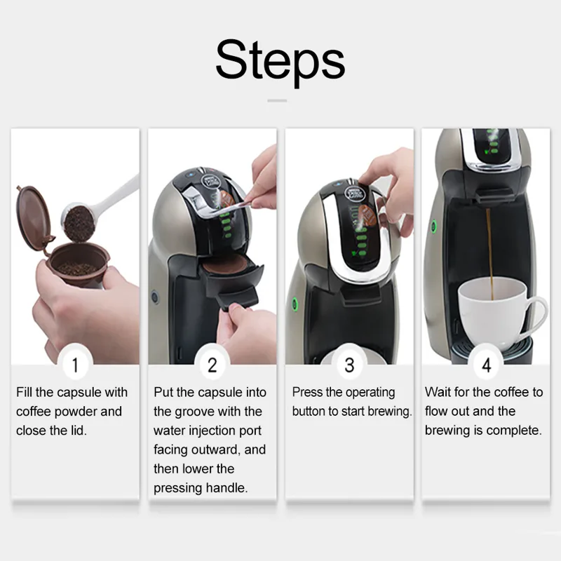 Reusable Coffee Capsule Filter - Coffee Tea Nescafe recension och pris