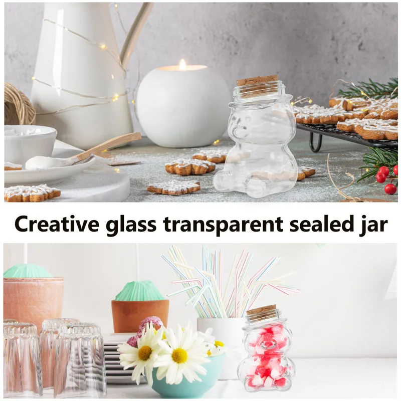 4Pcs Glass Candy Jar Set Trans - Coffee Tea Jars recension och pris