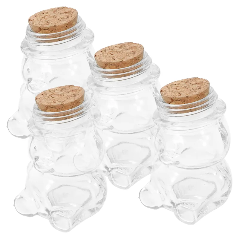4Pcs Glass Candy Jar Set Trans - Coffee Tea Jars recension och pris