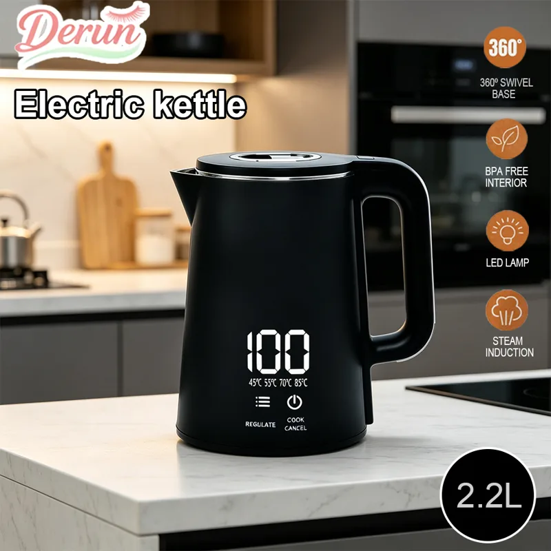 2.2L Digital Electric Water Ke - Coffee Tea And Sugar Canister Set recension och pris