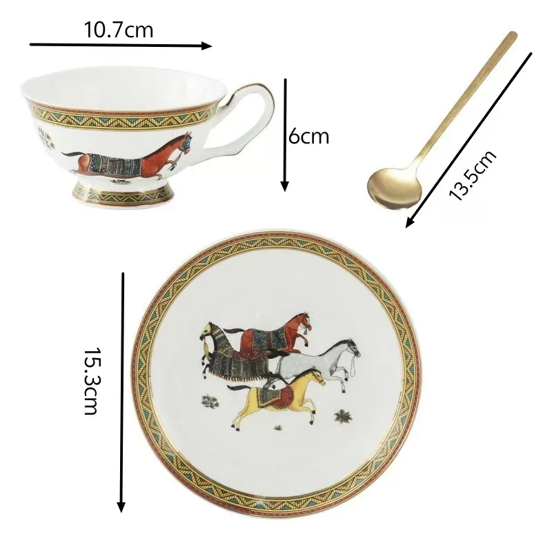 Porcelain Tea Cup and Saucer S - Coffee Tea Set recension och pris