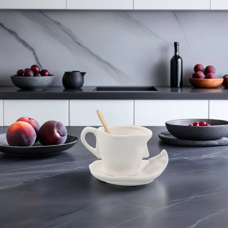 1Set Ceramic Kissing Coffee Cu - Coffee Tea Set recension och pris