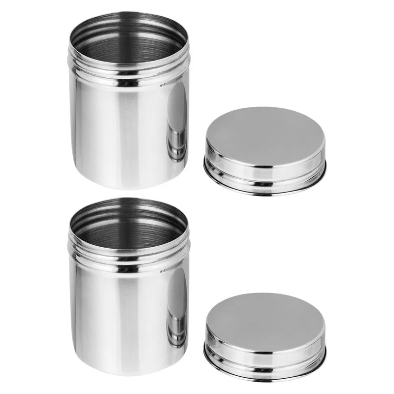 2Pcs Stainless Steel Canisters - Coffee Tea Jars recension och pris