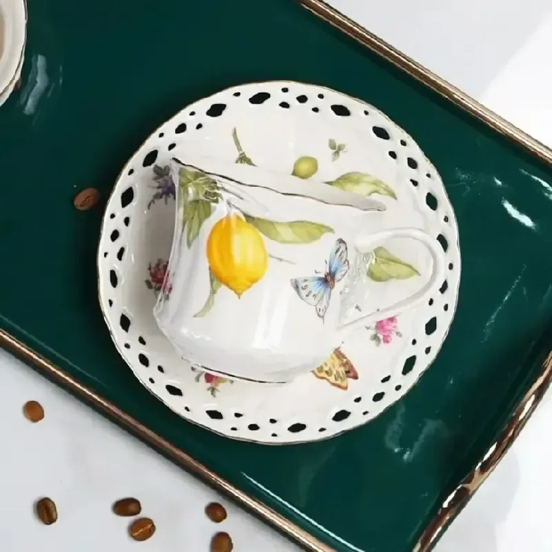 European Style Tea Cup Set Lem - Lemon Tea Coffee recension och pris
