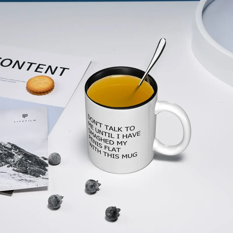Don't Talk To Me Until Mug Mug - Coffee Tea With Me recension och pris