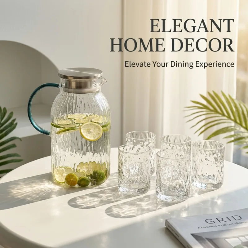 High Borosilicate Glass Pitche - Lemon Tea Coffee recension och pris