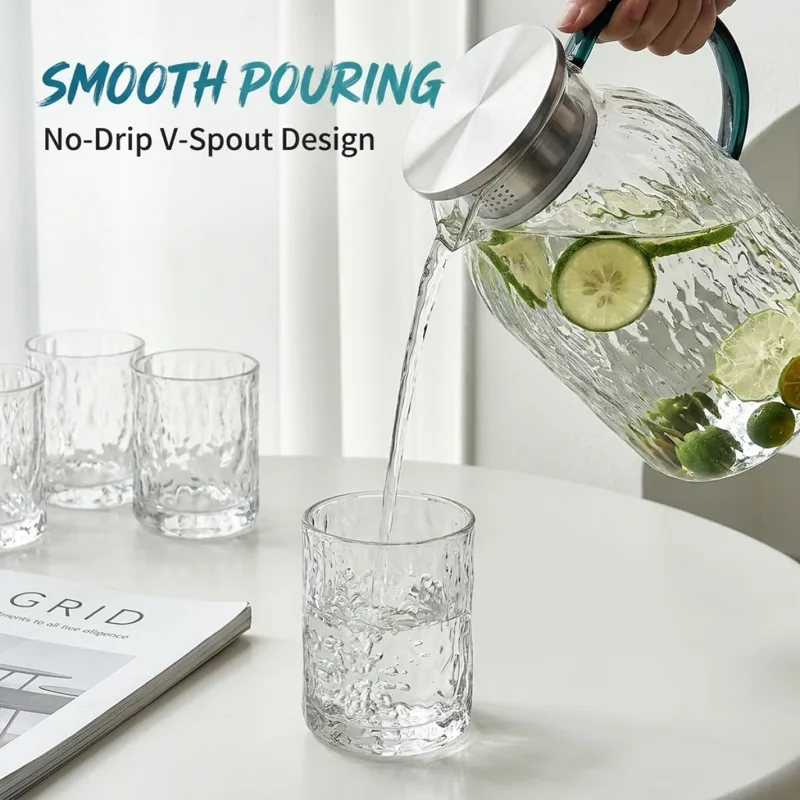 High Borosilicate Glass Pitche - Lemon Tea Coffee recension och pris