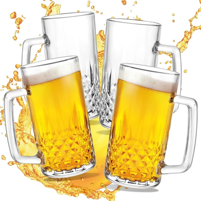 20 oz Heavy Glass Mugs Set of  - Coffee Tea Or recension och pris