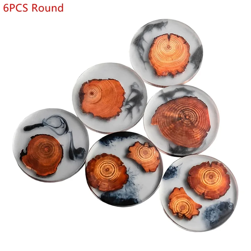 6PCS/Set Resin Pine Coasters H - Coffee Tea Sugar Set recension och pris